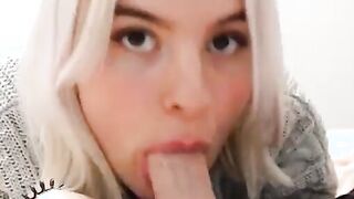 The best Blowjob Cum down in her Throat