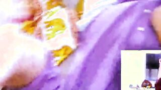 slender chick with big glasses at homemade point of watch casting