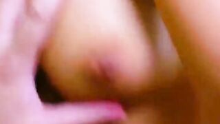 slender chick with big glasses at homemade point of watch casting