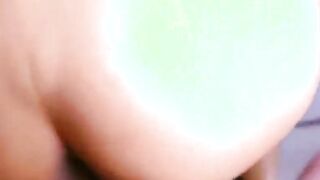 slender chick with big glasses at homemade point of watch casting