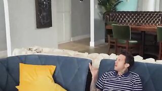 Brazzers - Phoenix Marie give Small Hands a Hand Job but they gotten Caught by his gf Aften Opal