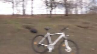 Our Bike Ride Turned into a Sweet Blowjo