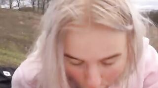 Our Bike Ride Turned into a Sweet Blowjo