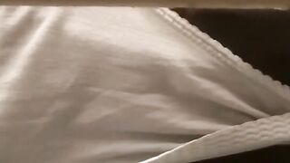 spying on my stepmom wiping her pussy