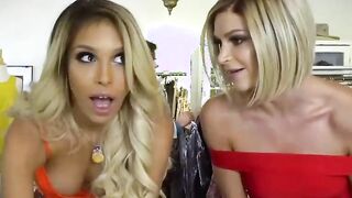 SCAM ANGELS - Filthy Babe Blondes Have 3-Way With Rich Man