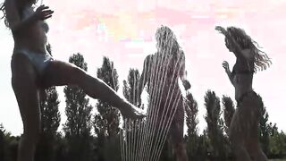 Blonde Beauties Enjoy Fucking and Snatch Play Outdoor