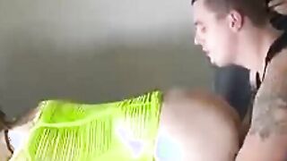 Fucking Slut Stepsister in her Tight Asshole