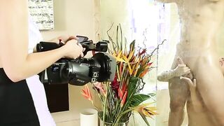 NuruMassage Goddess Masseuses do a three Way for Gigantic Publicity