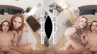 Sexual America - Co-ed babes April Snow, Lilly Bell, and Skylar Snow,