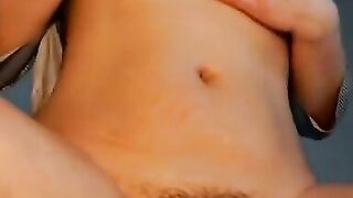 Amazing Chick fingerfucking herself and loving it