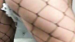 Hot MILF fucks her tight asshole