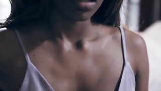 African myfreecam Demi Sutra lesbian sex with hot blonde friend