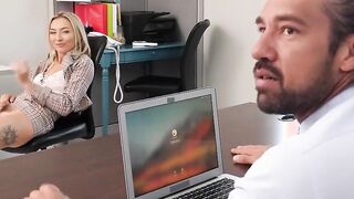 PASSION-HD Office Tease Getting Bosses Dick Hard