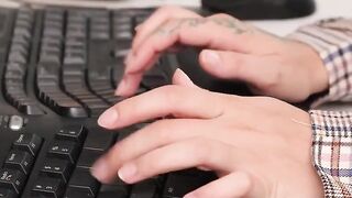 PASSION-HD Office Tease Getting Bosses Dick Hard