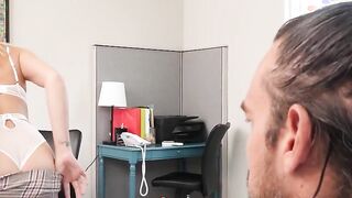 PASSION-HD Office Tease Getting Bosses Dick Hard