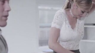 Dumb Blonde Secretary Getting Mistreated By Boss- Brett Rossi