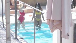 Lesbea Gigantic ass gigantic titties black Latina Boni dyke sex with Spanish