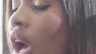 Lesbea Gigantic ass gigantic titties black Latina Boni dyke sex with Spanish