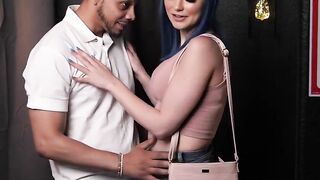Naughty America - Blue Haired goddess, Jewelz Blu, Meets up with her Random Boned