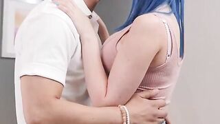 Sexsual America - Blue haired hot, Jewelz Blu, meets up with her