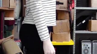 Guard fucking a red teens pierced pussy
