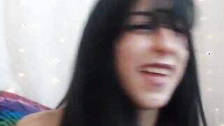 Beautiful Brunette Pleasurable During Webcam Show
