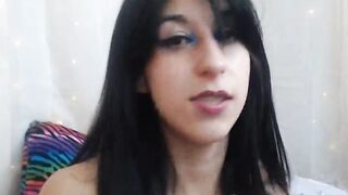 Beautiful Brunette Pleasurable During Webcam Show