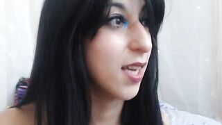 Beautiful Brunette Pleasurable During Webcam Show