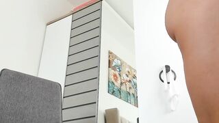 Horny cam girl squirting with pants in pussy