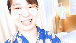 Momoko Azuma returns to our studios and wears a yakata to masturbate 2