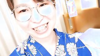 Momoko Azuma returns to our studios and wears a yakata to masturbate 2