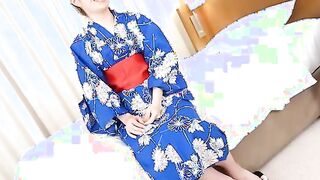 Momoko Azuma returns to our studios and wears a yakata to masturbate 2