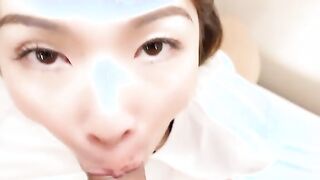 Aya Oukura comes to play with us naked into a goddess tiny bikini