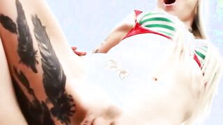TRANSEROTICA Transexual Blonde Lena Kelly Anal Boned By Santa
