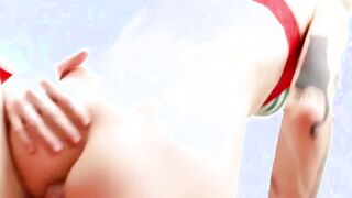 TRANSEROTICA Transexual Blonde Lena Kelly Anal Boned By Santa