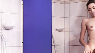 Amazingly hot lesbian seduces dark hair at the gym. See the wild lesbian lovers