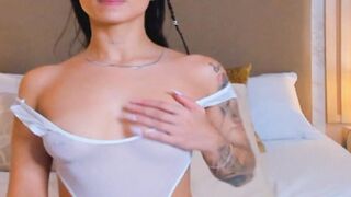 Sweet Solo Masturbation From A Long Hair Babe