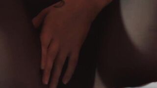 Cute teenie rips her pantyhose open and masturbates to an orgasm