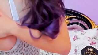 Horny Dark Haired Sex Toys her Tight Cunt