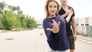CHICASLOCA - SOFI GOLDFINGER THIN RUSSIAN BLONDE TAKES BIG COCK OUTDOORS