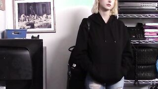 Blonde Long Boobed Skylar Vox Getting Banged! In The Backroom