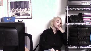 Blonde Long Boobed Skylar Vox Getting Banged! In The Backroom