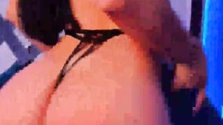 Beauty Dark Haired Fucks her Tight Pussy