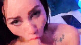Beauty Dark Haired Fucks her Tight Pussy