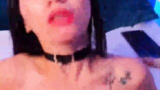 Beauty Dark Haired Fucks her Tight Pussy
