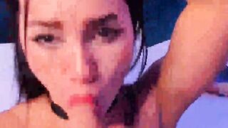 Beauty Dark Haired Fucks her Tight Pussy