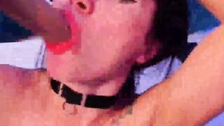 Beauty Dark Haired Fucks her Tight Pussy