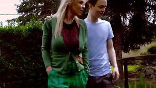 21Sextreme Turned On Hunk Blows His Load All Over Sexual Blonde Nanny's Boobs