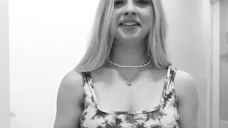 Blond College Cutie Kylie Gets Facialed After Milking A Thick Cock!
