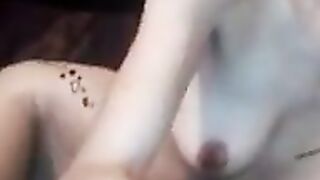 Busty Petite Babe loves playing on webcam